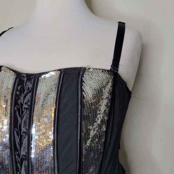 Cacique Lane Bryant Sequin Bustier Size 18/20 NWT - Picture 3 of 11